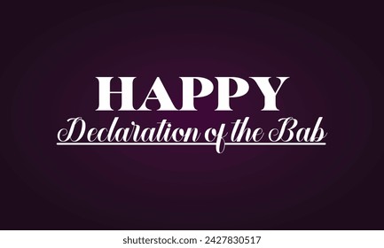 Feliz Declaración Del Texto Elegante Bab Y Diseño De Fondo De Degradado