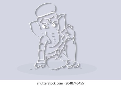 Happy Deepawali Lord Ganesha with rat status