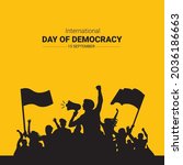 
Happy Democracy Day, vector design