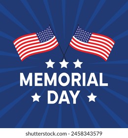 Happy Demorial Day USA. American soldier background. vector illustration design. USA Day. EPS10