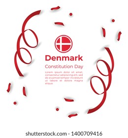Happy Denmark Constitution Day Vector  Template Design Illustration