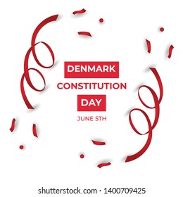 Happy Denmark Constitution Day Vector  Template Design Illustration