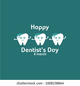 Happy Dental's Day Logo Vector Template Design