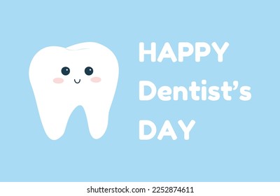 Ilustración de diseño de plantillas de vectores del día de feliz dentista