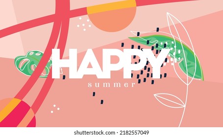 Diseño feliz de diseño de sandía