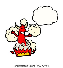 happy devil cartoon character