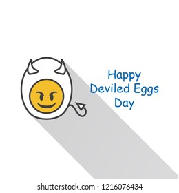 Happy Deviled eggs day design template. vector eps 10