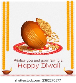 happy dhanteras template design