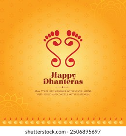 Happy Dhanteras Wishes Post Design