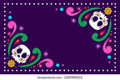 Happy Dia De Muertos Background