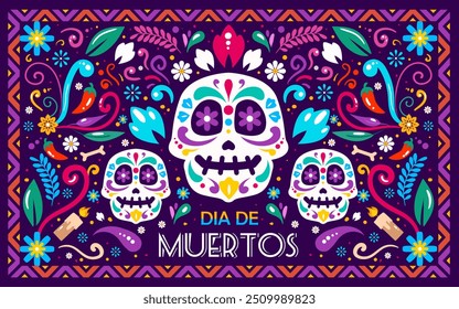 Happy Dia De Muertos Background