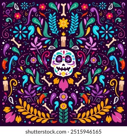 Happy Dia de Muertos Hintergrund