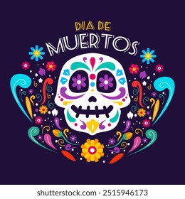 Happy Dia De Muertos Background