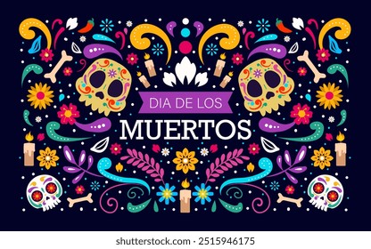 Happy Dia De Muertos Background