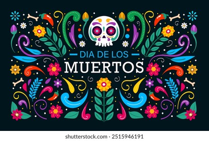 Happy Dia De Muertos Background