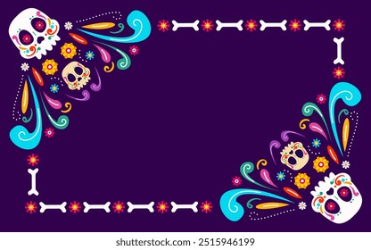 Happy Dia De Muertos Background