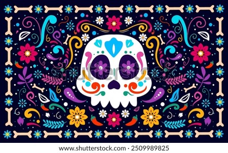 Happy Dia De Muertos Background