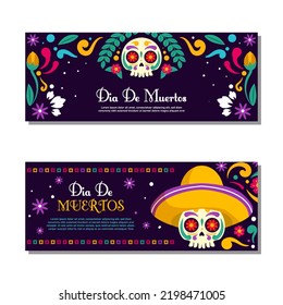 Banner de Feliz Día de Muertos