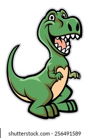 Happy Dinosaur Cartoon