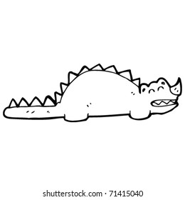 happy dinosaur cartoon