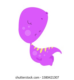 happy dinosaur cute cartoon vector template design illustration