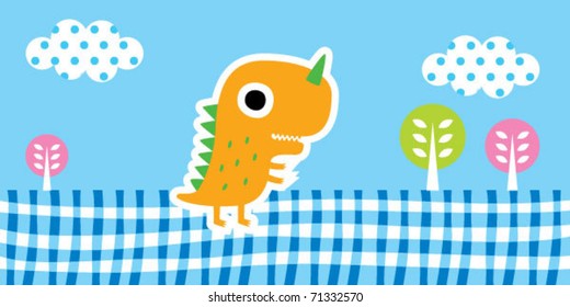 happy dinosaur holiday
