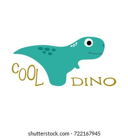 Happy dinosaur. Vector illustration