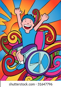 Happy Disabled Child