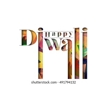 Happy Diwali Background. Abstract vector illustration.