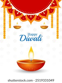 Fondo feliz de Diwali, diseño de celebración de diwali para tarjeta de felicitación, Anuncio, póster, volante, redes sociales, Ilustración vectorial