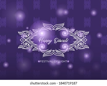 Happy diwali background. creative design vector template