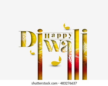 Happy Diwali Background Design. Abstract vector illustration.