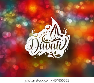 Happy Diwali Background Design. Abstract vector illustration.