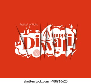Happy Diwali Background Design. Abstract vector illustration.