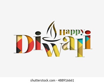 Happy Diwali Background Design. Abstract vector illustration.