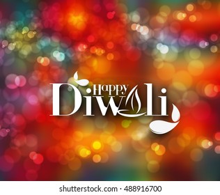 Happy Diwali Background Design. Abstract vector illustration.