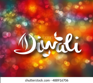 Happy Diwali Background Design. Abstract vector illustration.