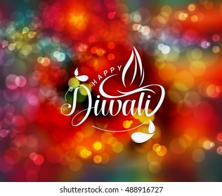 Happy Diwali Background Design. Abstract vector illustration.