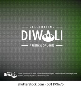Happy Diwali Background Design. Abstract vector illustration.