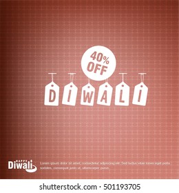 Happy Diwali Background Design. Abstract vector illustration.
