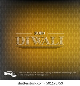 Happy Diwali Background Design. Abstract vector illustration.