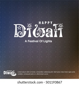 Happy Diwali Background Design. Abstract vector illustration.