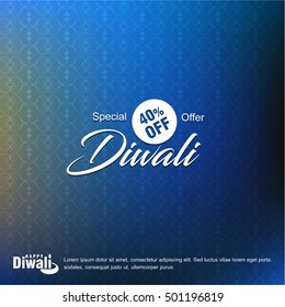 Happy Diwali Background Design. Abstract vector illustration.