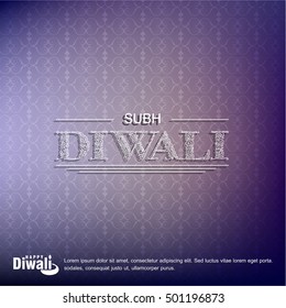 Happy Diwali Background Design. Abstract vector illustration.