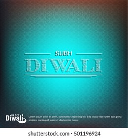 Happy Diwali Background Design. Abstract vector illustration.