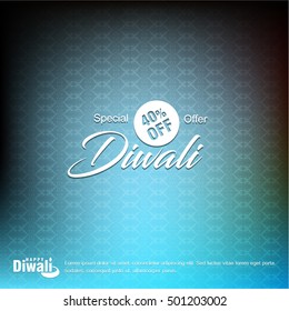 Happy Diwali Background Design. Abstract vector illustration.