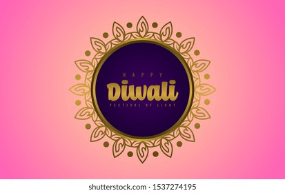 Happy diwali background illustration vector