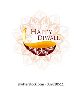Happy Diwali background. Vector