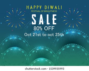 Happy Diwali background Vector illustration .