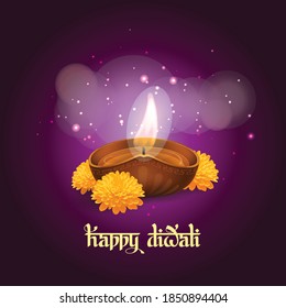 Happy diwali Background vector illustration